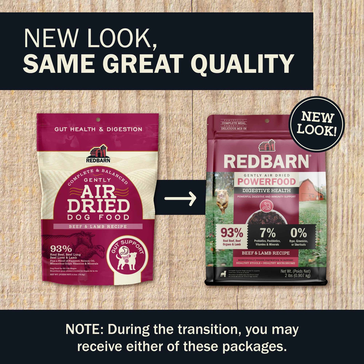New Look for the Air Dried Powerfood Digestive Health Beef & Lamb Recipe