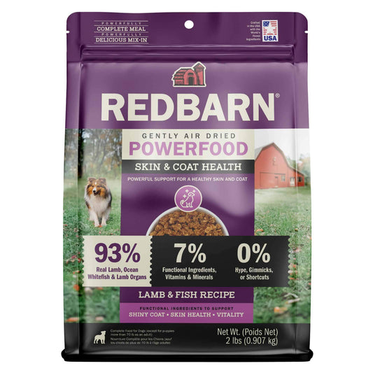 Cover image of the Redbarn Air Dried Powerfood Skin & Coat Health Lamb & Fish Recipe