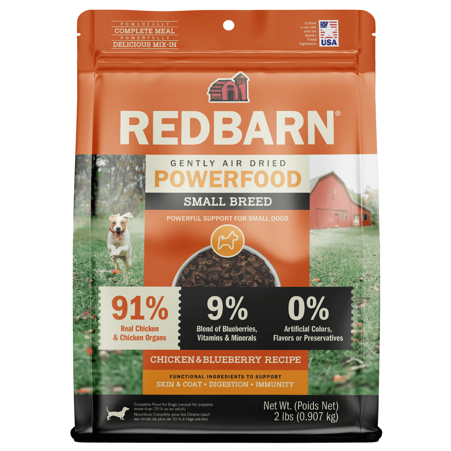 Air Dried Powerfood Small Breed Chicken & Blueberry Recipe