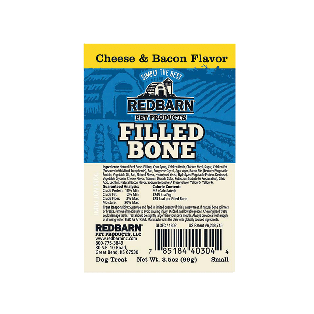 Filled Bone Cheese & Bacon Flavor