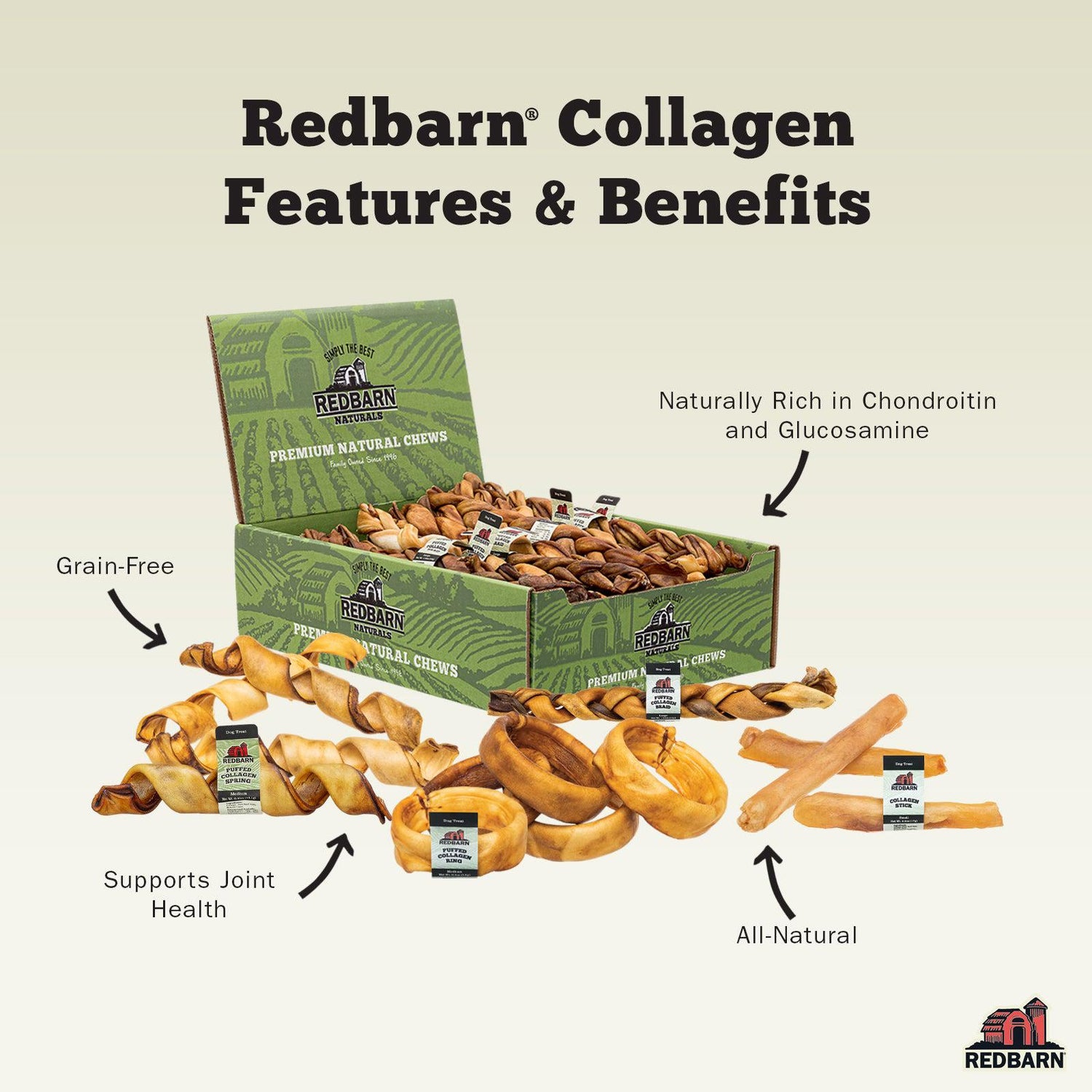 Features of Redbarn Collagen Sticks